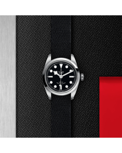Tudor Black Bay 32/36/41 - 32 mm steel case, Black fabric strap (watches)